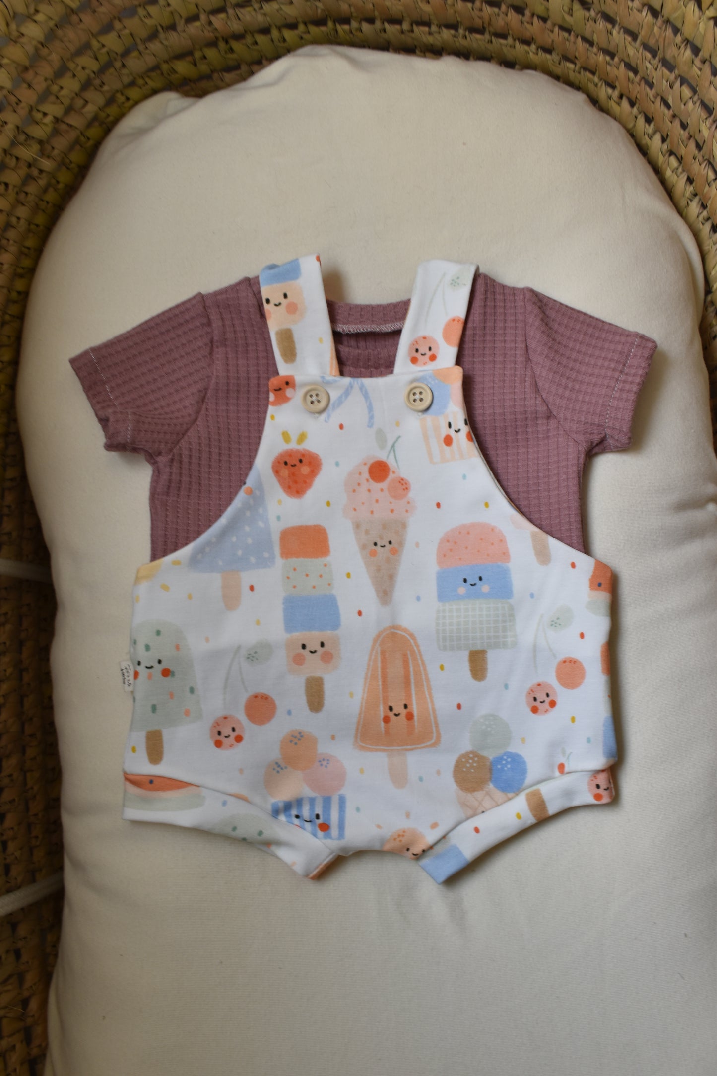 Short overalls ICE CREAM