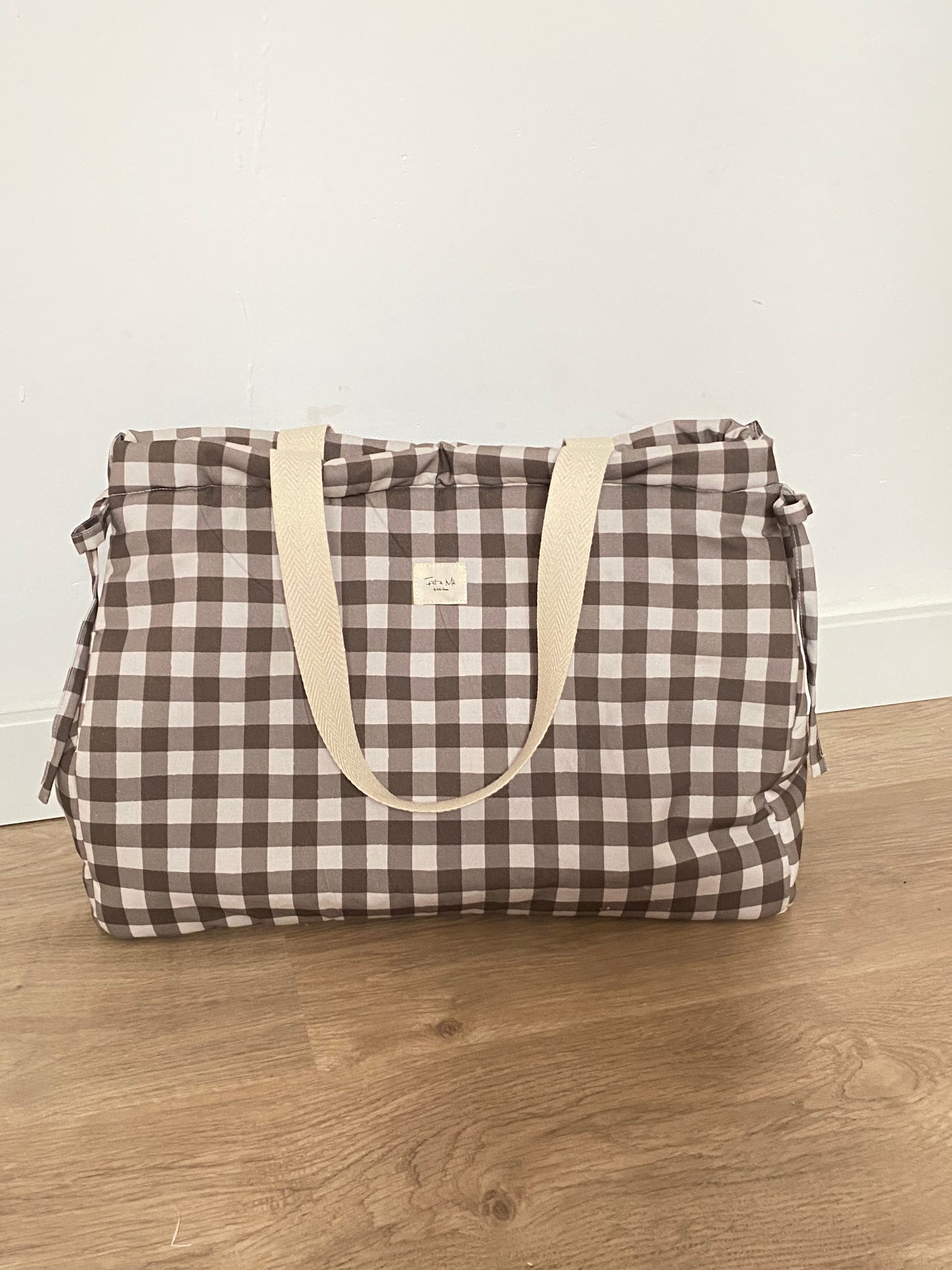 Bolsa CUADROS MARRON