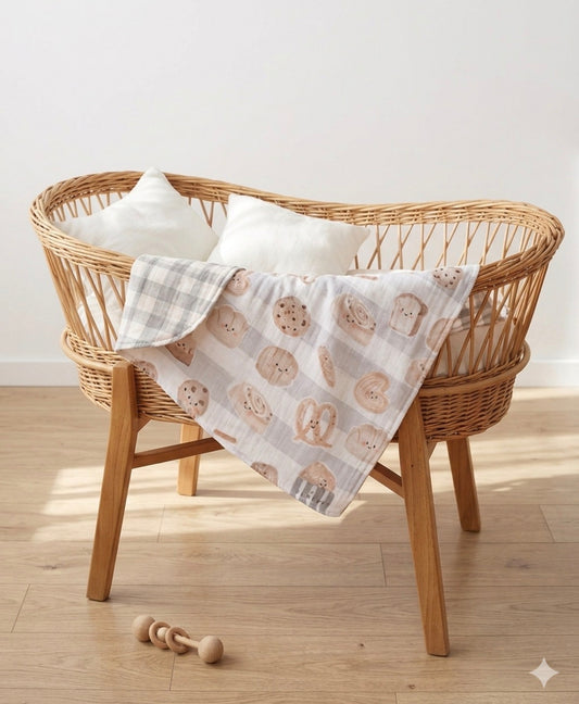 Muselina reversible PETITE BOULANGERIE