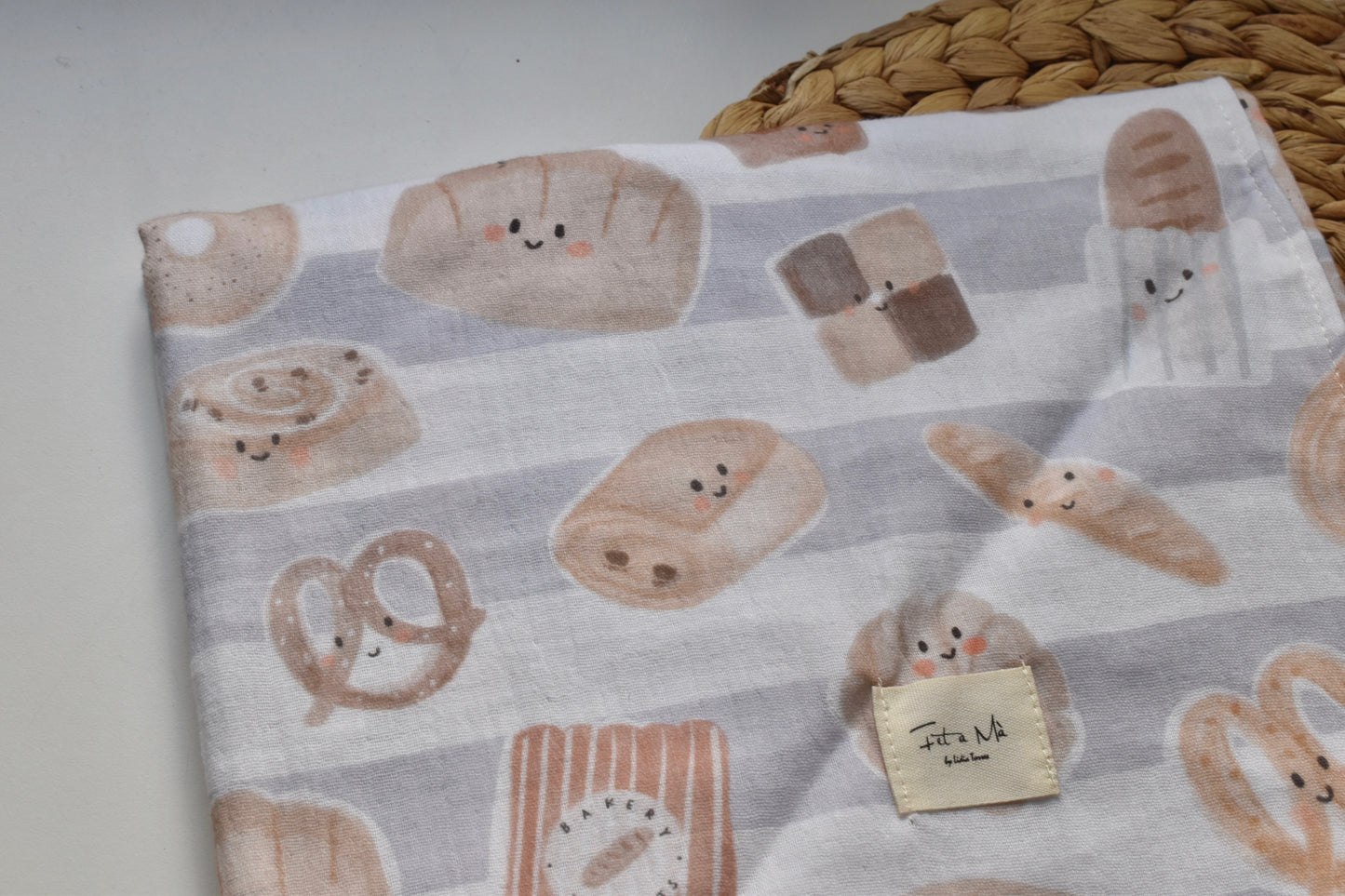Muselina reversible PETITE BOULANGERIE