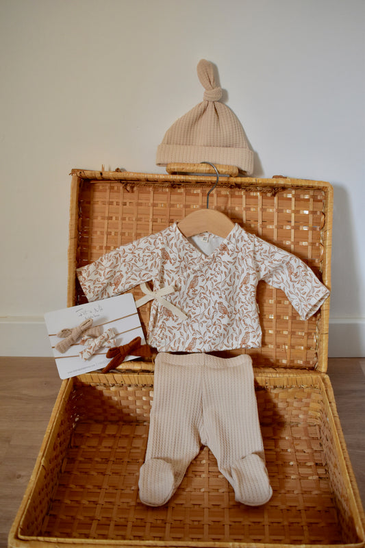 Conjunto newborn WHIMSICAL LIGHT BEIGE