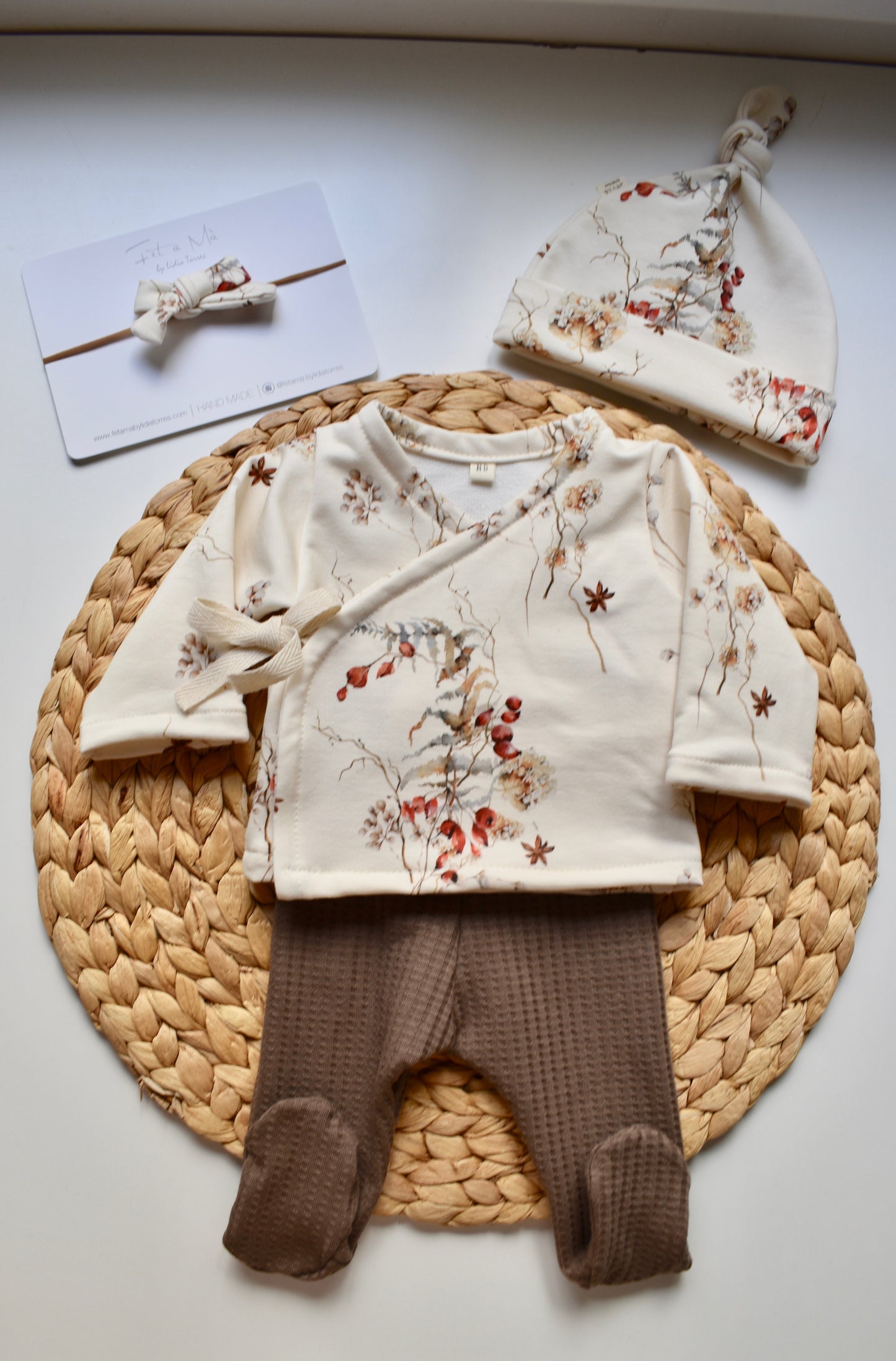 Conjunto newborn BOTANICAL CHRISTMAS