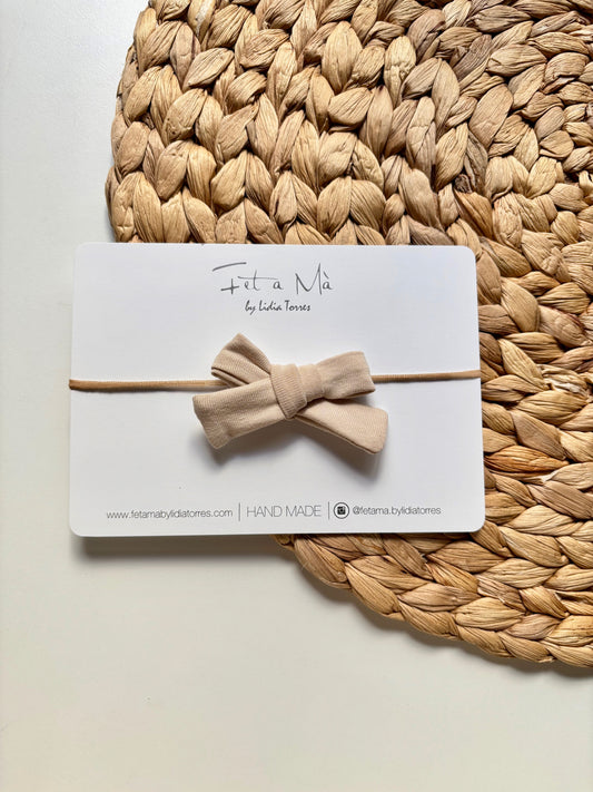 Diadema lazo BEIGE